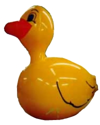 yellow color duck shape helium advertising inflatable