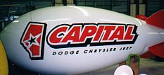 custom advertising inflatables - Advertising Blimp with artwork